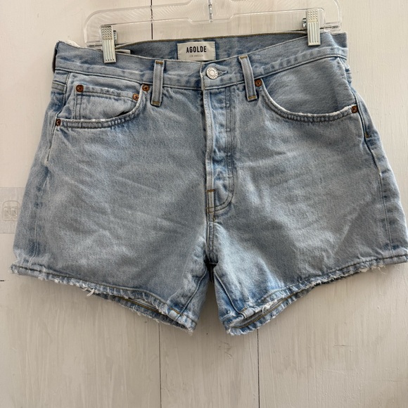 Agolde Light Blue Jean Shorts 28 / 6 W: 32” - Picture 1 of 6